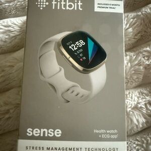Fitbit Sense Smartwatch - White and Gold
